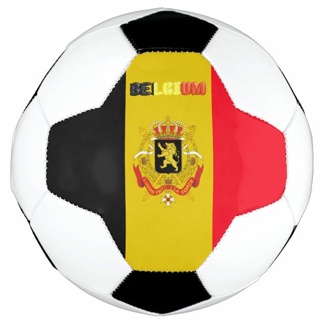belgische Flagge Fußball (Vorderseite)