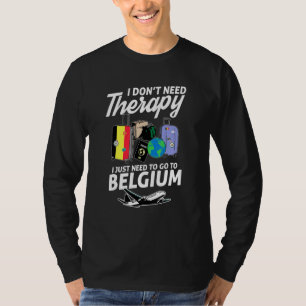 Belgische Flagge I Belgien Flaggenstaat I Urlaub B T-Shirt