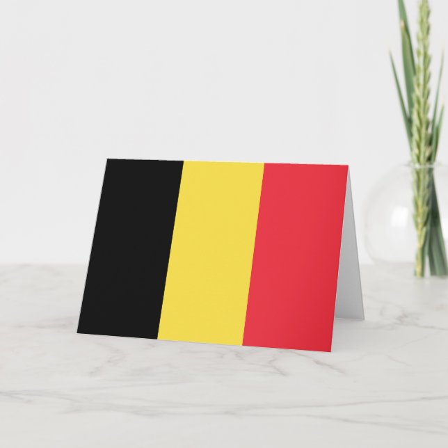 belgische Flagge Karte (Vorderseite)