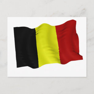 belgische Flagge Postkarte