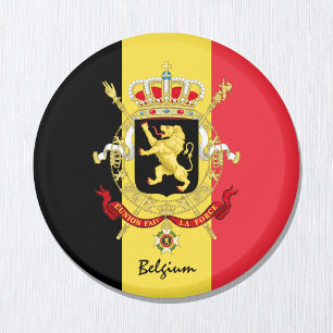 Belgische Flagge, Reisen, Urlaub/Sport Mag Magnet