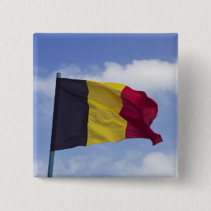 Belgische Flagge RF) Button