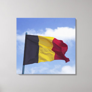 Belgische Flagge RF) Leinwanddruck