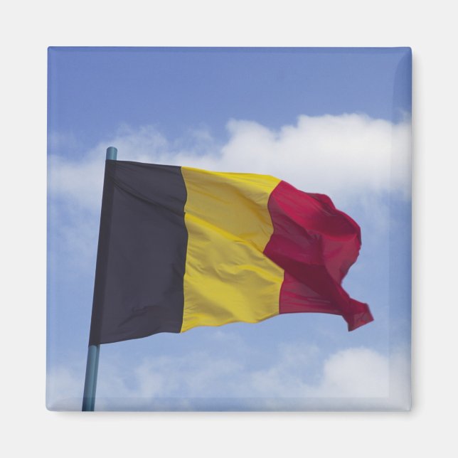 belgische Flagge (RF) Magnet (Vorne)