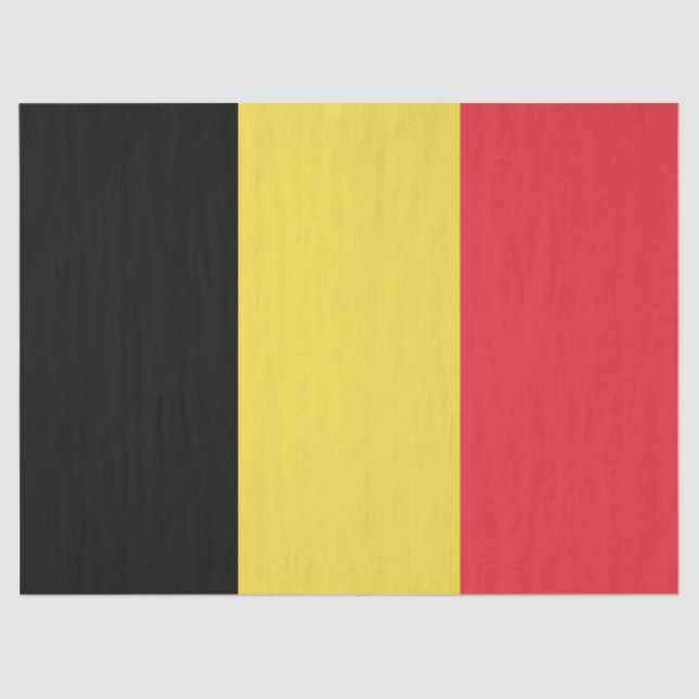 belgische Flagge Seidenpapier (Vorderseite)