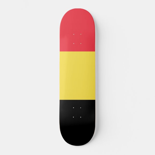 belgische Flagge Skateboard (Vorderseite)