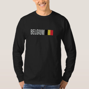 Belgische Flagge Souvenir - Retro Belgien Design T-Shirt