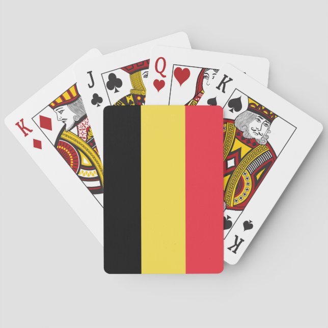 Belgische Flagge Spielkarten (Rückseite)