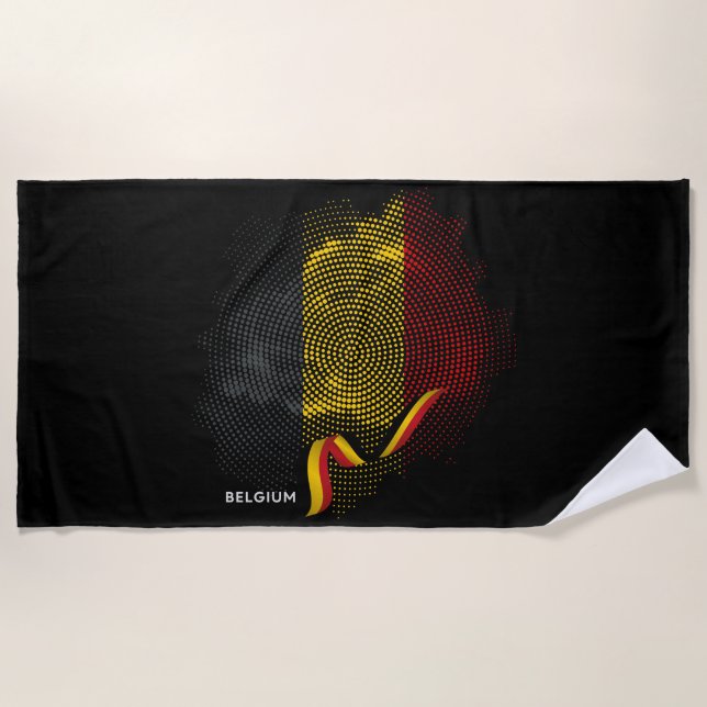 Belgische Flagge Strandtuch (Vorderseite)