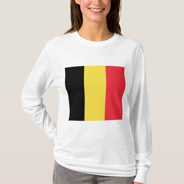 belgische Flagge T-Shirt (Vorderseite)