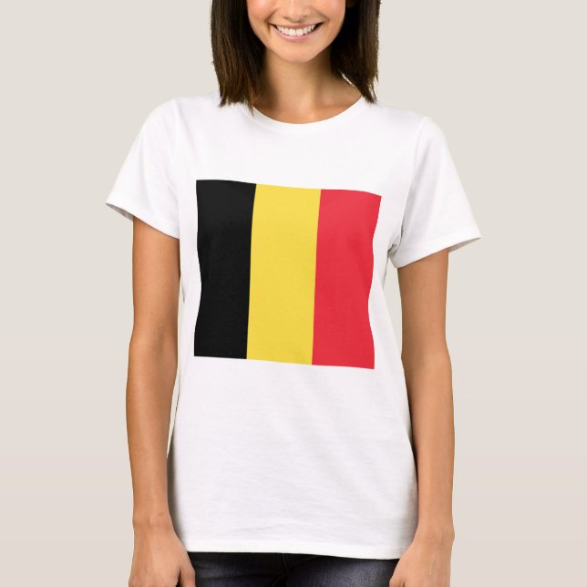 belgische Flagge T-Shirt (Vorderseite)