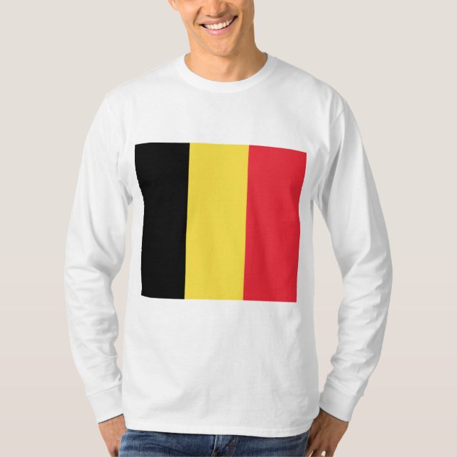 belgische Flagge T-Shirt (Vorderseite)