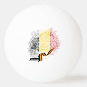 Belgische Flagge Tischtennisball