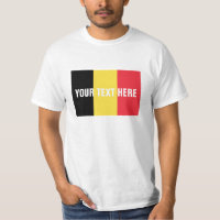 Belgische Flaggent-shirts | kundenspezifische