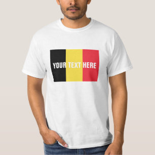 Belgische Flaggent-shirts   kundenspezifische T-Shirt