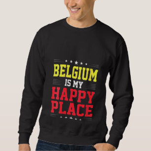 Belgische Flaggenwurzeln von Frauen aus den USA Be Sweatshirt