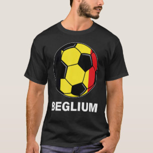 Belgische Fußballmannschaft Förderer Belgien Flag  T-Shirt