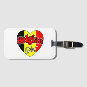 Belgische Girl Gepäckanhänger