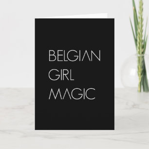 Belgische Girl Magic-Girl Karte