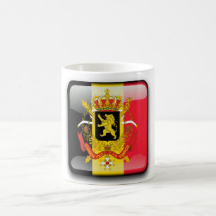 Belgische glatte Flagge Tasse