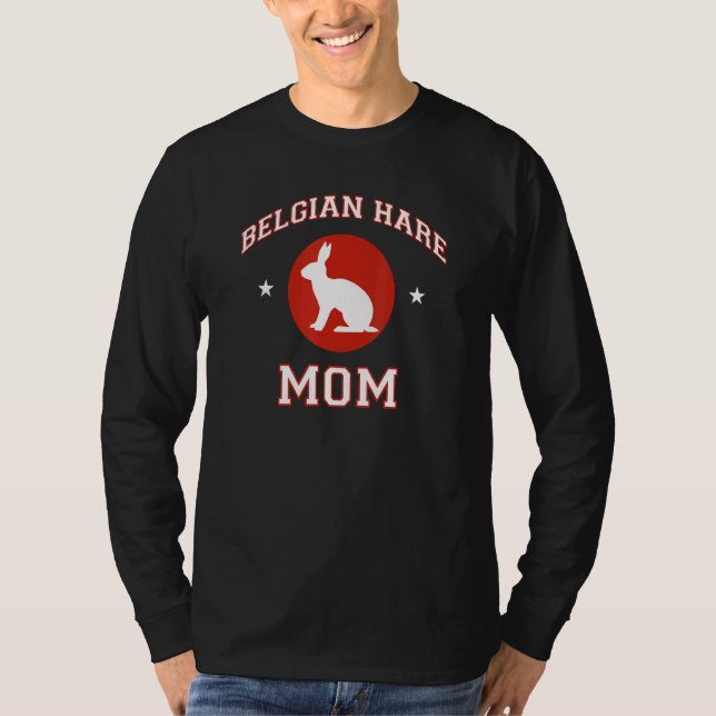 Belgische Hare-Rabbit-Mama T-Shirt (Vorderseite)