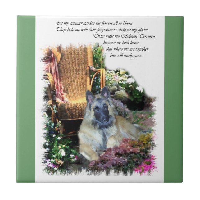 Belgische Kunstgeschenke Tervuren Fliese (Vorderseite)