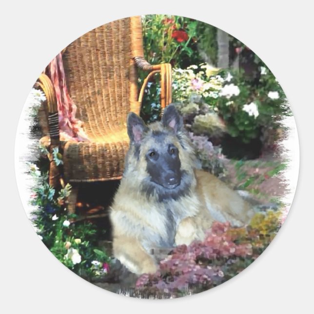 Belgische Kunstgeschenke Tervuren Runder Aufkleber (Vorderseite)