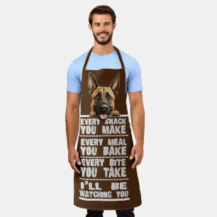 Belgische Malinois Hund jeden Snack, den Sie mache Schürze