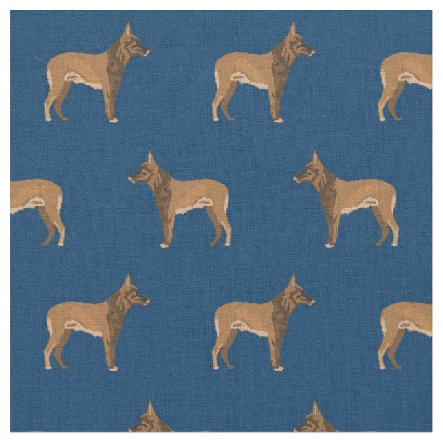 Belgische Malinois-Hundemarine Stoff (Nahaufnahme)