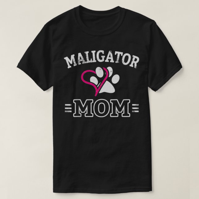 Belgische Malinois Maligator Mama Funny Dog Mama G T-Shirt (Design vorne)