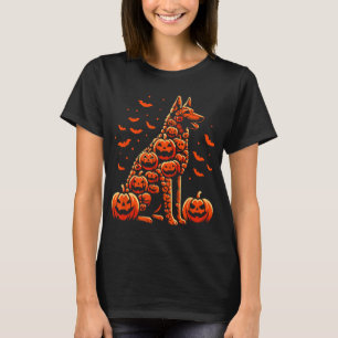 Belgische Malinois Pumpkin-Kürbislaterne Halloween T-Shirt