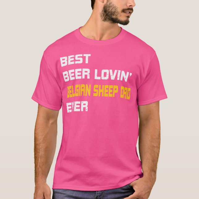 Belgische Schafe Lover Beste Bierliebhaber Belgisc T-Shirt (Vorderseite)