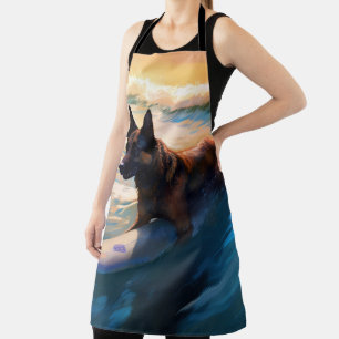 Belgische Schäfer-Strandmalerei Schürze