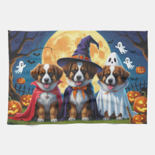 Belgische Schäferhunde Pumpkin Halloween Funny Geschirrtuch