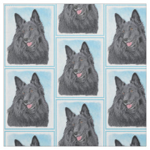 Belgische Schafhund-Malerei - Niedliche Original H Stoff