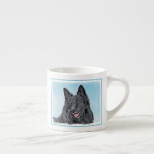 Belgische Schafhundemalerei - Niedliche Original H Espressotasse