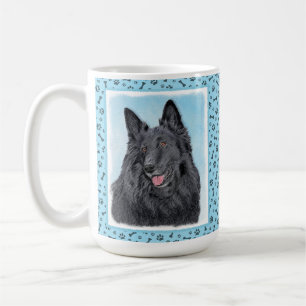 Belgische Schafhundemalerei - Niedliche Original H Kaffeetasse