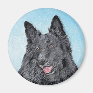 Belgische Schafhundemalerei - Niedliche Original H Magnet