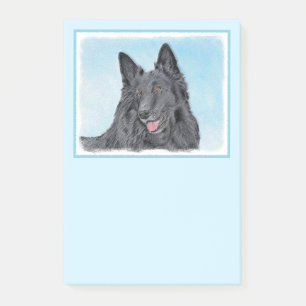Belgische Schafhundemalerei - Niedliche Original H Post-it Klebezettel