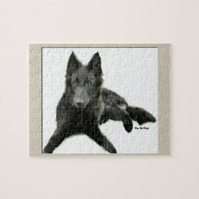 Belgische Sheepdog Art Puzzle (Horizontal)