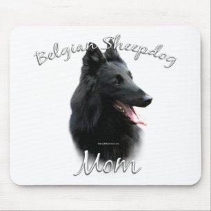 Belgische Sheepdog-Mama 2 Mousepad