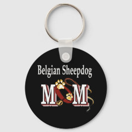 Belgische Sheepdog-MAMA Schlüsselanhänger