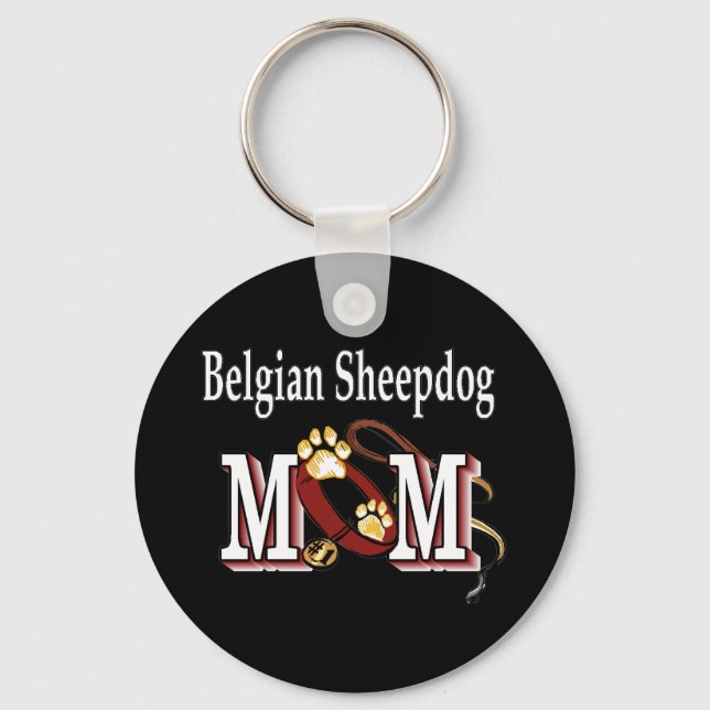 Belgische Sheepdog-MAMA Schlüsselanhänger (Vorderseite)
