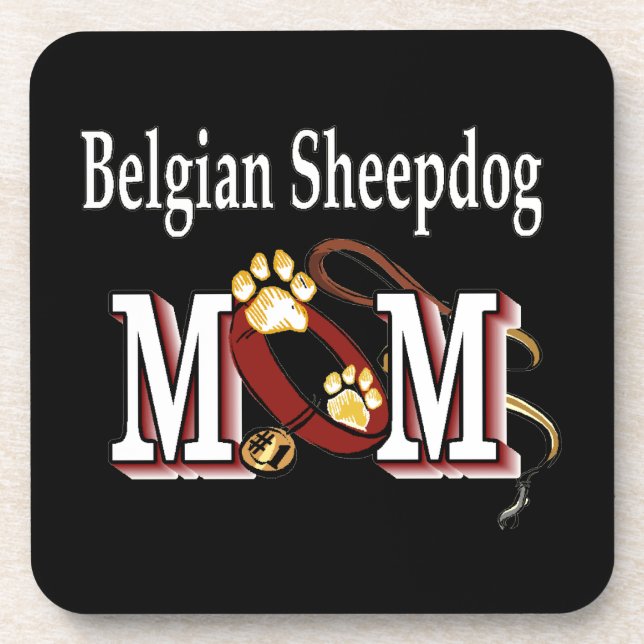 Belgische Sheepdog-MAMA Untersetzer (Vorderseite)