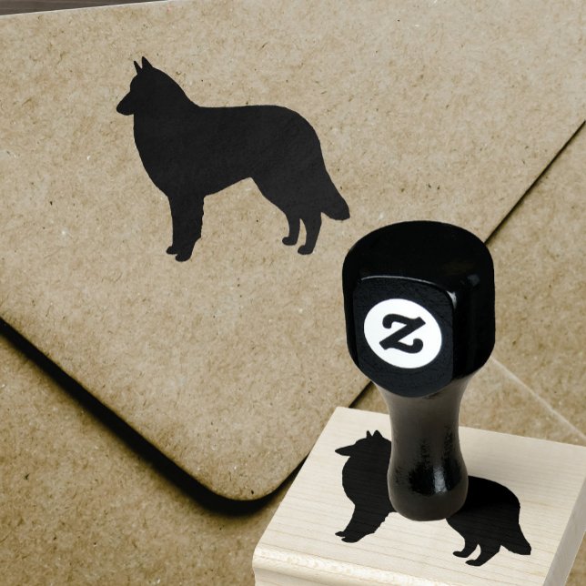 Belgische Silhouette Tervuren Dog Rasse Gummistempel (Von Creator hochgeladen)
