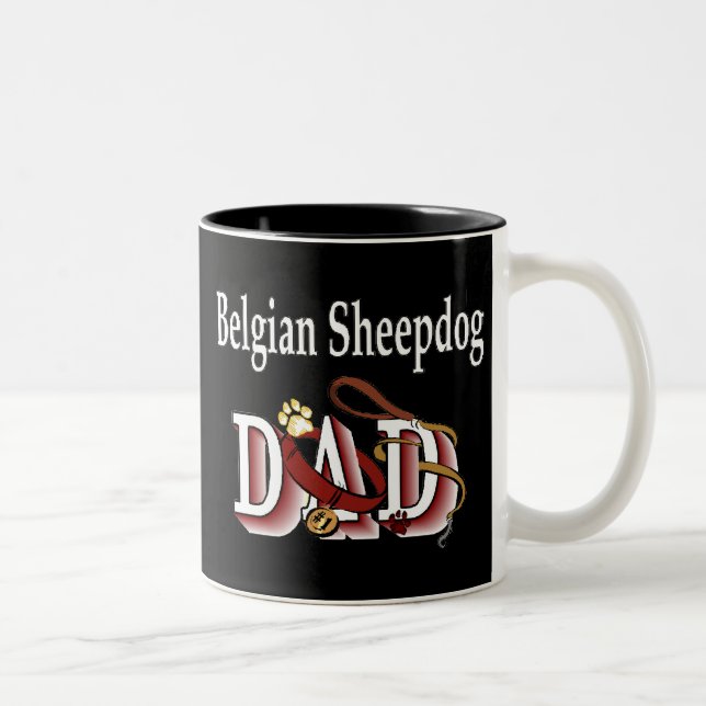 Belgische Tasse für Sheepdog-Vater (Rechts)
