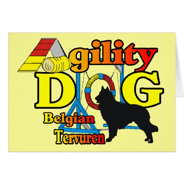 Belgische Tervuren Agility Shirts Geschenke (Vorderseite (Horizontal))