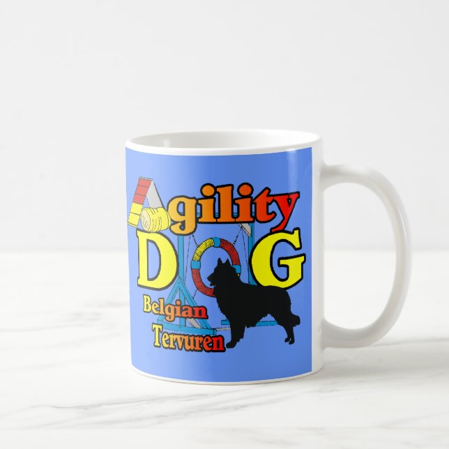 Belgische Tervuren Agility Shirts Geschenke Tasse (Rechts)