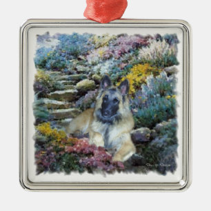 Belgische Tervuren Art Silbernes Ornament