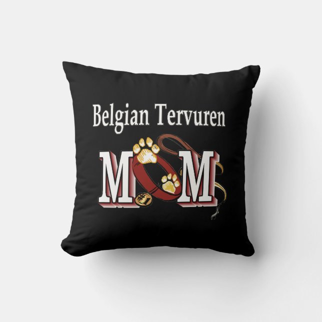 Belgische Tervuren Dog MAMA Kissen (Vorderseite)